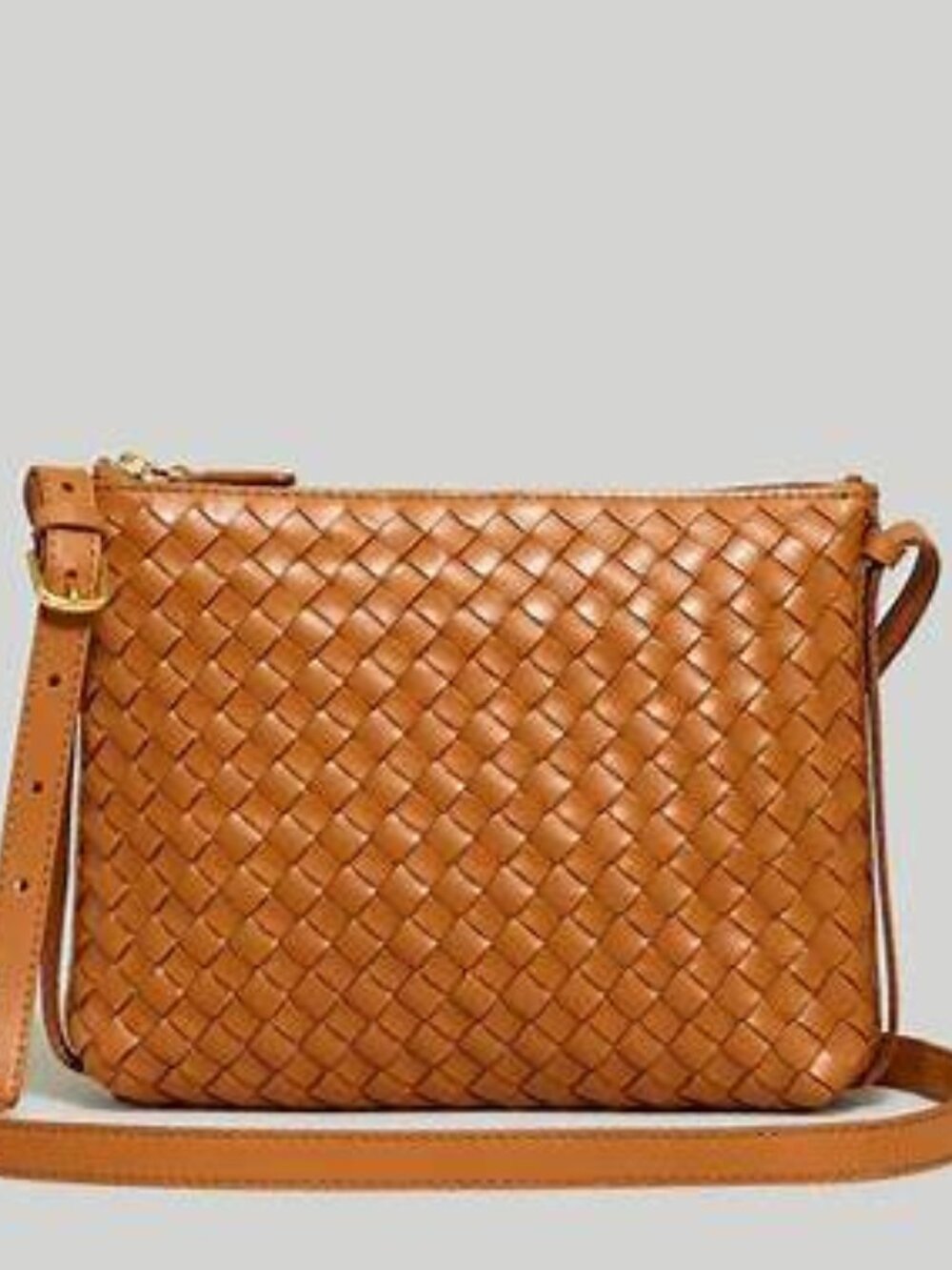 Madewell Crossbody Bag in Handwoven Leather